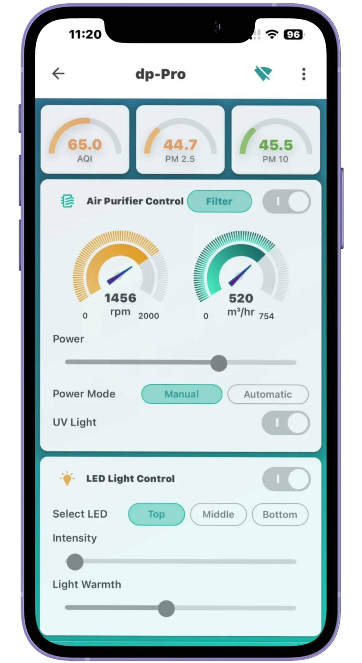 dp-Pro filter health